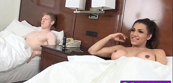  Shemale Jessy Dubai gives head and gets fucked in hotelroom